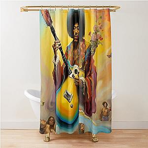 Jimi Hendrix - Reinventing The Guitar 3 Shower Curtain