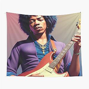 Jimi Guitar Hero v.2 Tapestry