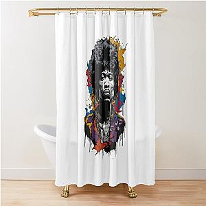 Jimi Hendrix image Shower Curtain