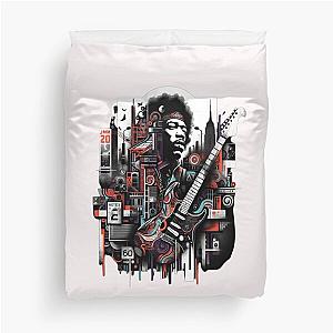 Hendrix Urban Legacy - Street Art Tribute Duvet Cover