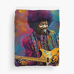 Jimi Hendrix - Reinventing The Guitar 1 Duvet Cover