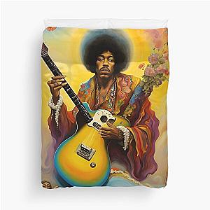 Jimi Hendrix - Reinventing The Guitar 3 Duvet Cover