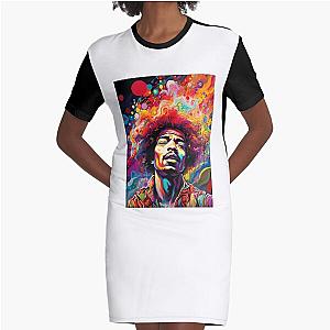 Jimmy Hendrix Graphic T-Shirt Dress