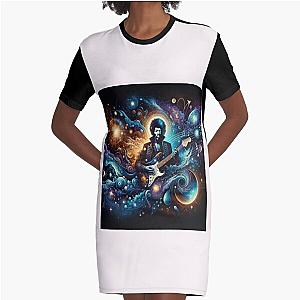 Celestial Melodies jimmy hendrix Graphic T-Shirt Dress