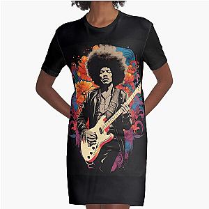 Jimmy Hendrix Vintage Graphic T-Shirt Dress