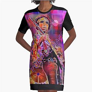 HENDRIX PURPLE HAZE Graphic T-Shirt Dress