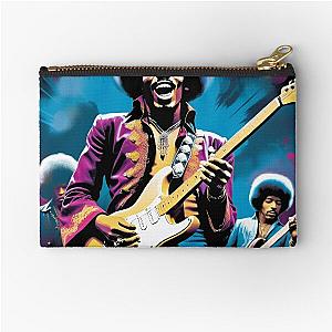 Funky Jam: Purple Hues and Hendrix Zipper Pouch