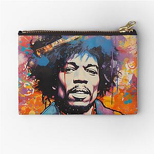 jimmy hendrix blotter Zipper Pouch