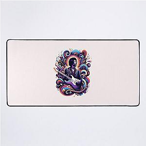 Psychedelic Strings - Hendrix Inspired Abstract Desk Mat