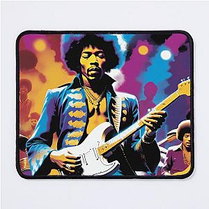 Funky Visions: Hendrix and the 60s Beat Mouse Pad