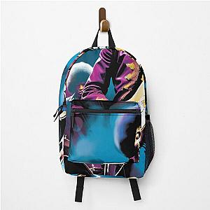 Funky Jam: Purple Hues and Hendrix Backpack