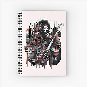 Hendrix Urban Legacy - Street Art Tribute Spiral Notebook