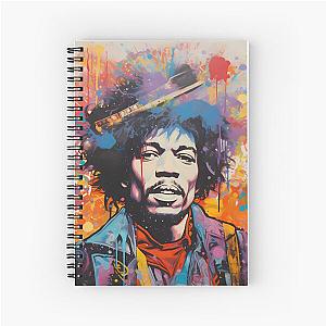 jimmy hendrix blotter Spiral Notebook