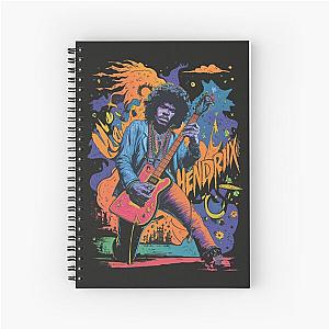 Hendrix and his Guitar Spiral Notebook