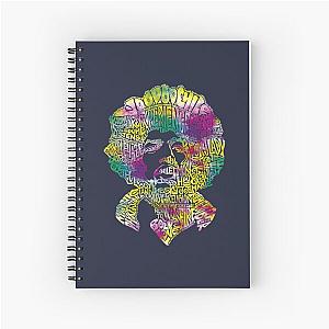 Jimmy Hendrix Legacy Typography Type B Spiral Notebook