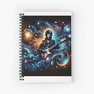 Celestial Melodies jimmy hendrix Spiral Notebook