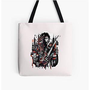 Hendrix Urban Legacy - Street Art Tribute All Over Print Tote Bag