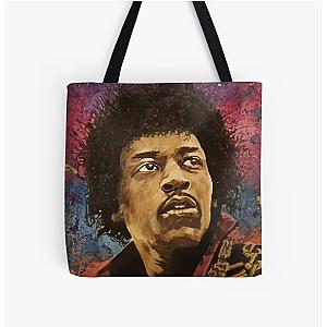 Jimi All Over Print Tote Bag