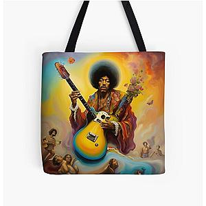 Jimi Hendrix - Reinventing The Guitar 3 All Over Print Tote Bag