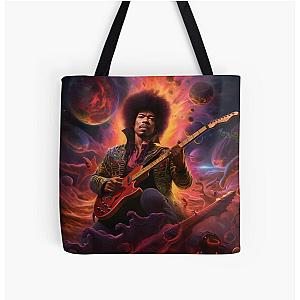 Jimmy Hendrix All Over Print Tote Bag