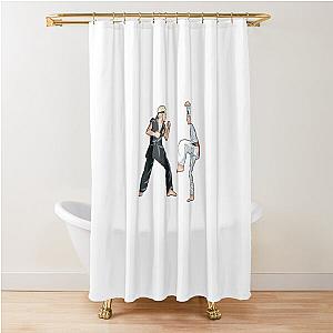 Johnny and Daniel - The Karate Kid  Shower Curtain