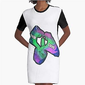 fuck love Graphic T-Shirt Dress