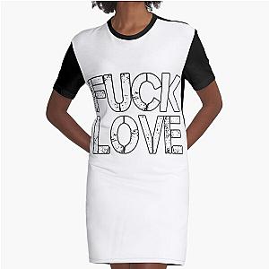 Fuck Love Clothing Graphic T-Shirt Dress