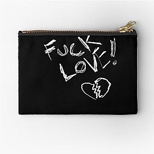 Fuck Love sign for a happy single day Zipper Pouch