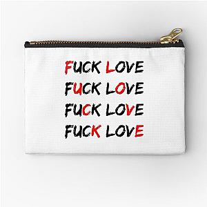 Fuck Love - sadboidesign Clothin & more Zipper Pouch