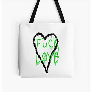 Fuck love All Over Print Tote Bag