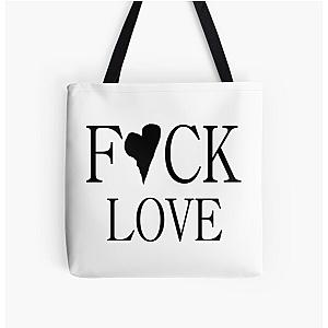 FUCK LOVE All Over Print Tote Bag