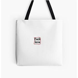 fuck love All Over Print Tote Bag