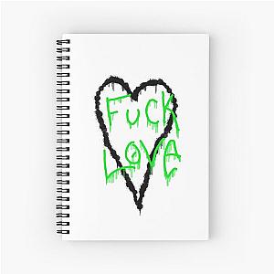 Fuck love Spiral Notebook