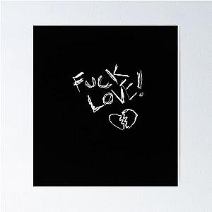 Fuck Love sign for a happy single day Poster