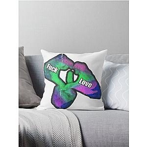 fuck love Throw Pillow