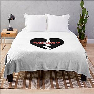 Fuck Love - Typography Throw Blanket