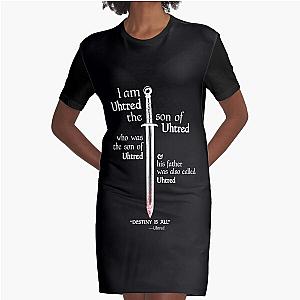 The Last Kingdom - Uhtred - DESTINY IS ALL - Dark Soul Edition Graphic T-Shirt Dress