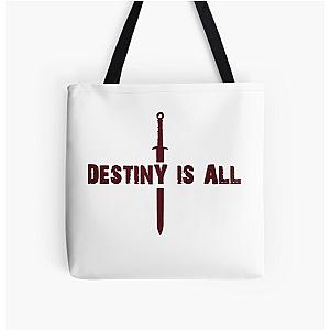 the last kingdom destiny is all All Over Print Tote Bag