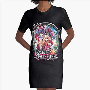 Trails Of Cold Steel in Circle XIV Graphic T-Shirt Dress