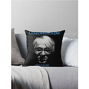 The Parsons Lemonheads Backyard Replica Matte black Throw Pillow