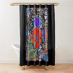 The Parsons Lemonheads Backyard Replica As Worn Shower Curtain