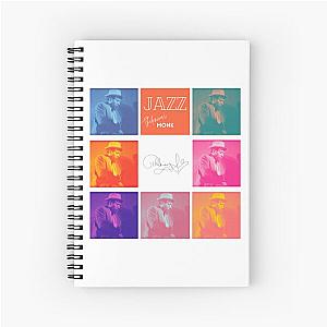 Jazz music legends - Thelonious Monk Spiral Notebook