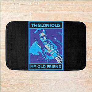 thelonious blue poster Bath Mat