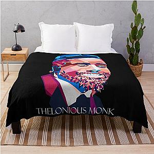 Geometric Thelonious Monk Throw Blanket