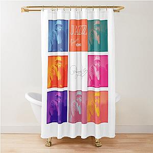 Jazz music legends - Thelonious Monk Shower Curtain