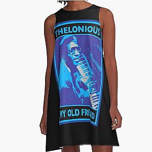 thelonious blue poster A-Line Dress