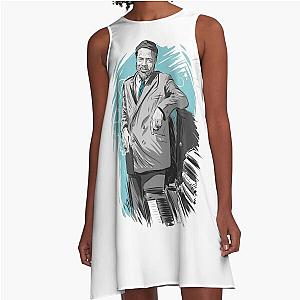 Thelonious Monk - An illustration by Paul Cemmick A-Line Dress