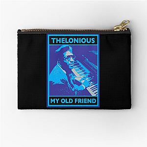 thelonious blue poster Zipper Pouch