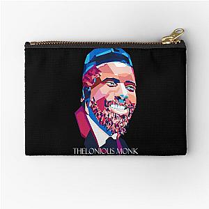 Geometric Thelonious Monk Zipper Pouch