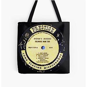 Blue Monk, deep groove, Label, Monk's Moods, Thelonious Monk, Thelonious, Monk, jazz, bop, rare, piano, genius  All Over Print Tote Bag